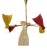 Mid-Century Coloured Chandelier, 1950s For Sale