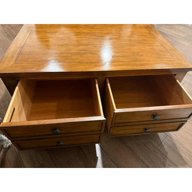 This is the Ethan Allen map coffee table Cassidy collection. Bought in 2009 at Ethan Allen Scottsdale and has been in a...
