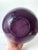 1970s Tall Vintage Aubergine Cased Glass Double Gourd Vase For Sale - Image 5 of 10