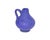 A West German blue ceramic vase jug by Töpferie Hartwig Heyne, also known as Hoy. This dark blue ceramic vase features a...