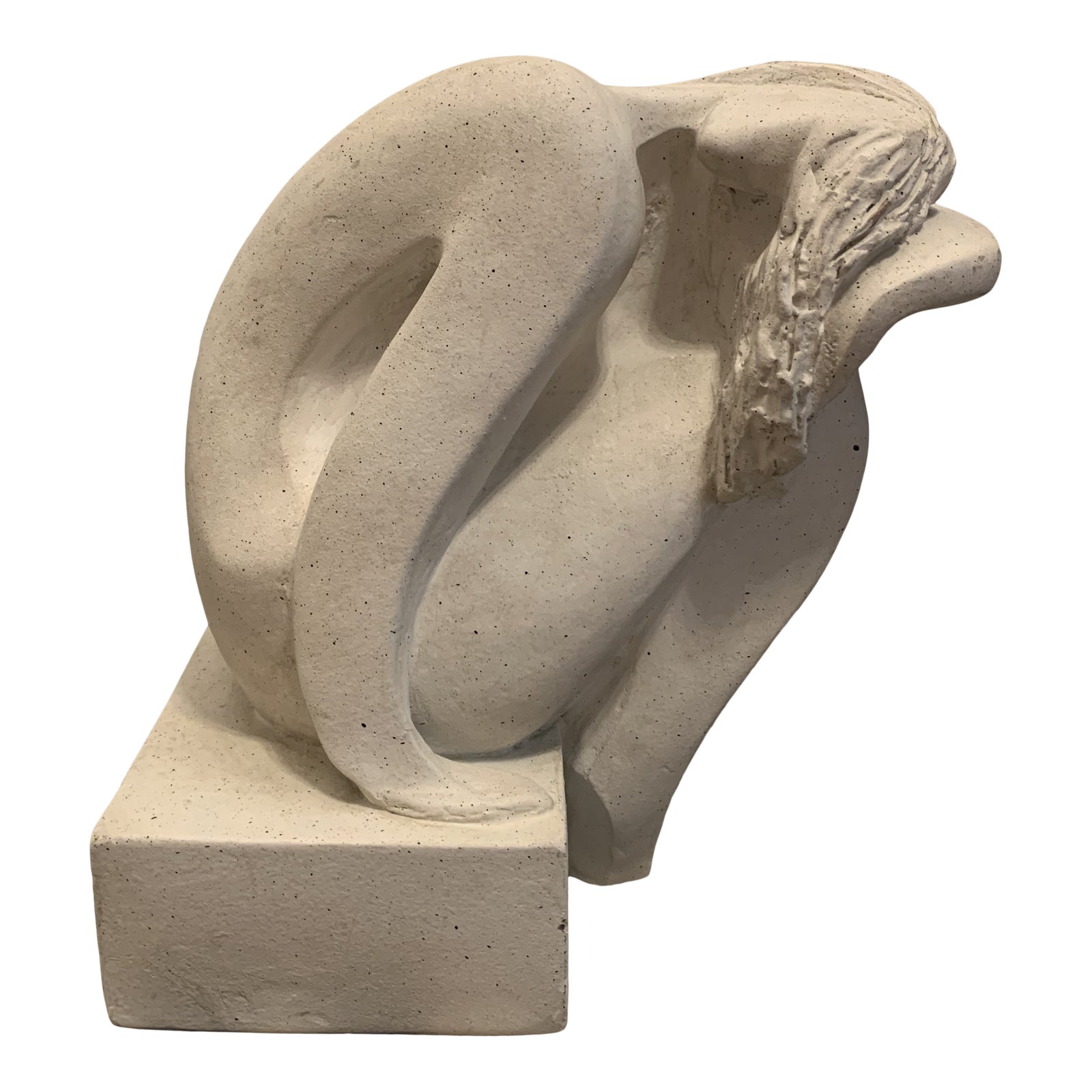 1980s Austin Production Art Deco Woman Sculpture by David Fisher Chairish