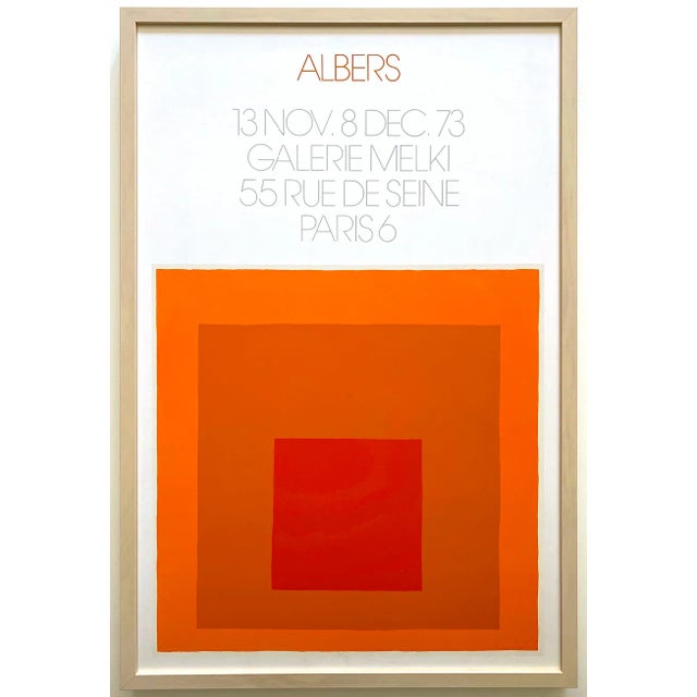 Josef Albers Vintage 1973 Modernist Fine Art Silkscreen