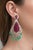 Bochic “Capri” Vintage Emerald, Ruby & Diamond Earrings Set In 18K Gold & Silver For Sale In New York - Image 6 of 13
