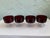 1970s Set of 10 Vintage French Luminarc Cavalier Ruby Red Champagne Coupe & Dessert Glasses For Sale - Image 5 of 9