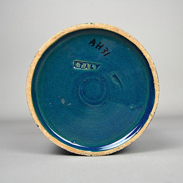 Rimini Blue Flowerpot Cover or Vase by Aldo Londi for Bitossi, 1950s For Sale - Image 6 of 11