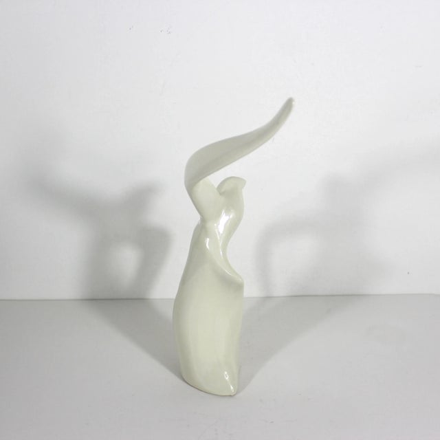 Ceramic Ceramic Seagull Mid Century Modern Style White Flying Bird Sculpture For Sale - Image 7 of 7