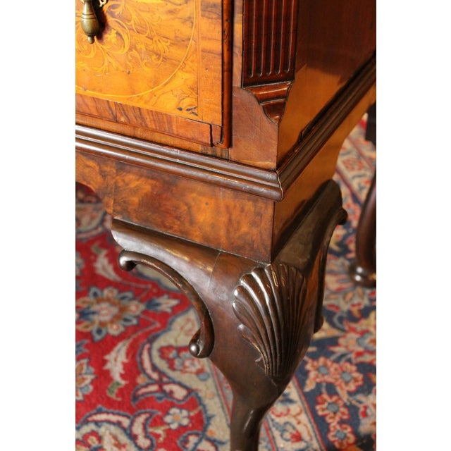 George II Burl Walnut and Marquetry Hightboard, 1890s For Sale - Image 18 of 18