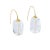 Modern Crystal Rock 14k Gold Hook Earrings - 2 Pieces For Sale - Image 3 of 5