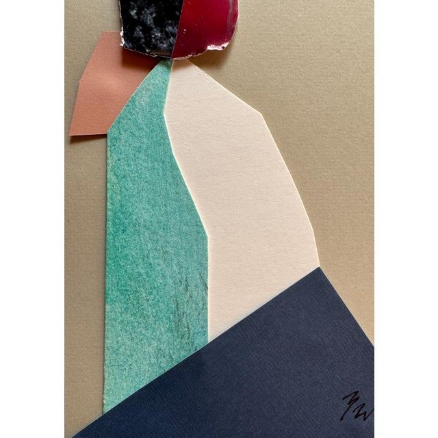 2020s "Superbloom 3" Original Mixed-Media Collage on Paper by Zac Woodiel For Sale - Image 5 of 9