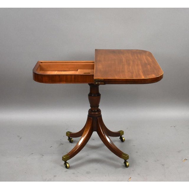 Regency Mahogany Card Table, 1810 For Sale - Image 3 of 12