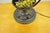 Black Vintage Italian Style Scrolling Metal Hanging Lantern Fruit Bowl Table Lamp For Sale - Image 8 of 9