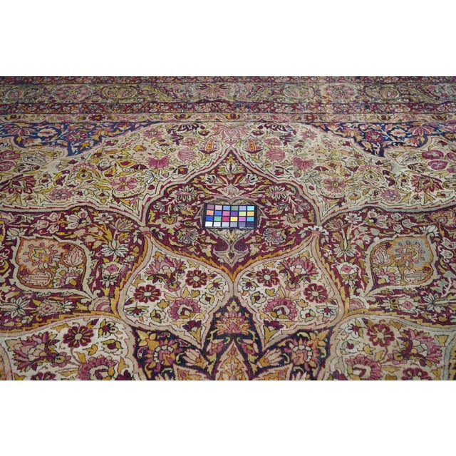 Laver is the trade designation for particularly finely woven antique Kermans and this room size certainly measures up with...