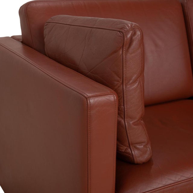 Ego 2-Seater Sofa in Brown Leather from Rolf Benz For Sale - Image 4 of 12
