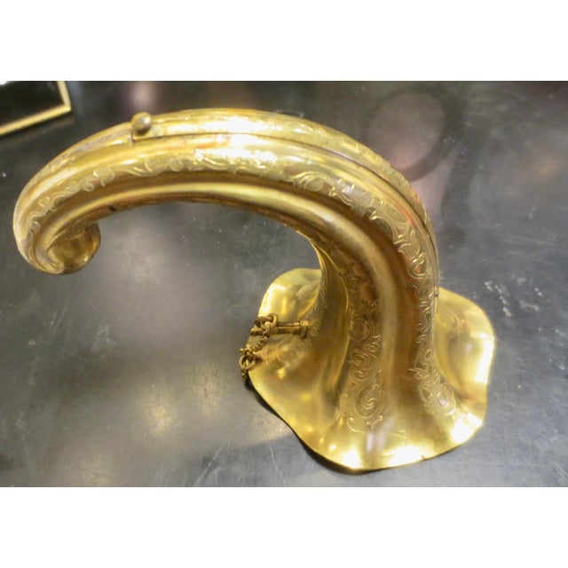 Mid 18th Century Antique Folding Bouquet Holder Circa 1800 Gilt Brass For Sale - Image 5 of 11