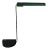 Green Black Table Desk Lamp by Barbieri & Marianelli for Tronconi, Italy, 1982 For Sale