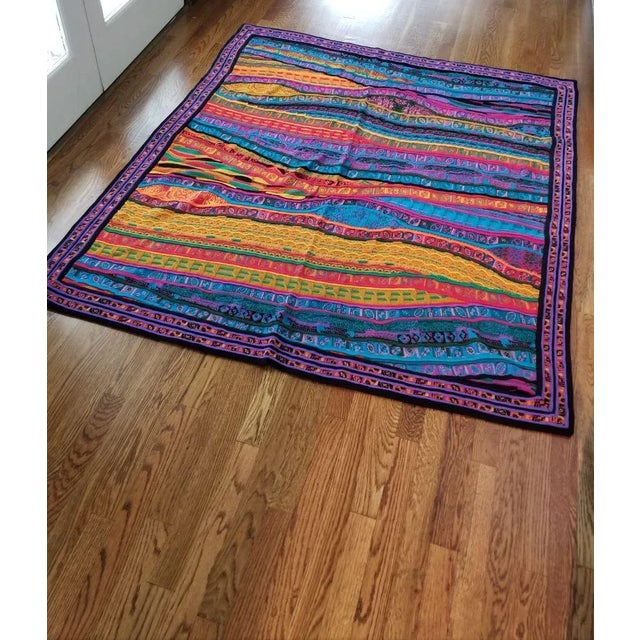 Vintage, rare Coogi Casa throw blanket. Made from 100% pure merino wool. Stunning, vibrant color and construction - made...