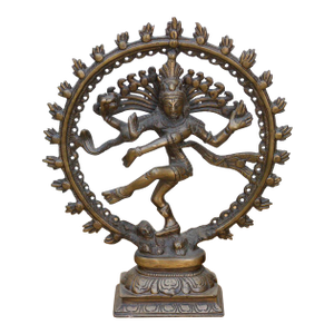 Cosmic Circle of Fire Patinated Nataraja