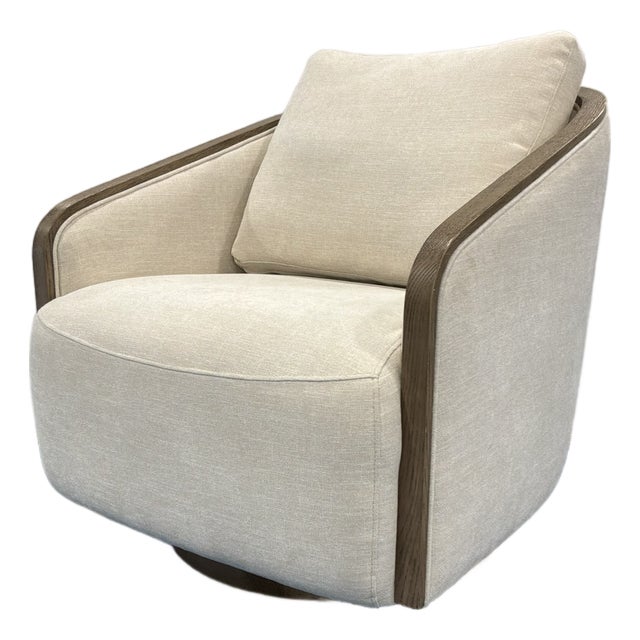 Modern Swivel Chair Micro Chenille Fabric For Sale