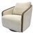 Modern Swivel Chair Micro Chenille Fabric For Sale
