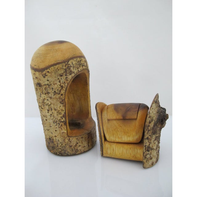 Mid-Century Modern Vintage Raymond Pelton Limb Wood Puzzle Art MCM Style Trinket Stash Box For Sale - Image 3 of 12