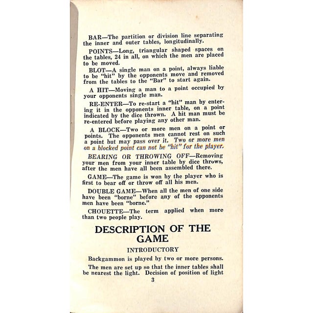 Traditional "Abercrombie & Fitch How to Play Modern Backgammon" 1930 For Sale - Image 3 of 4
