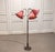 Red Swedish Floor Lamp with Red Satin Shades, 1940s For Sale - Image 8 of 10