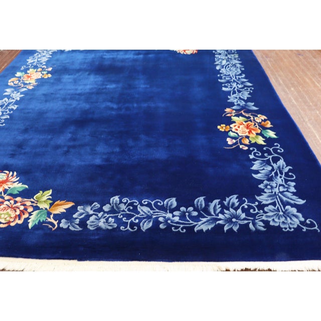 Art Deco Antique Art Deco Chinese Carpet, Wedding Carpet For Sale - Image 3 of 9