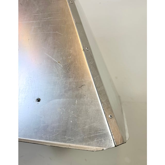 Large Industrial Factory Pendant Lamp in Silver from Elektrosvit, 1970s For Sale - Image 9 of 18