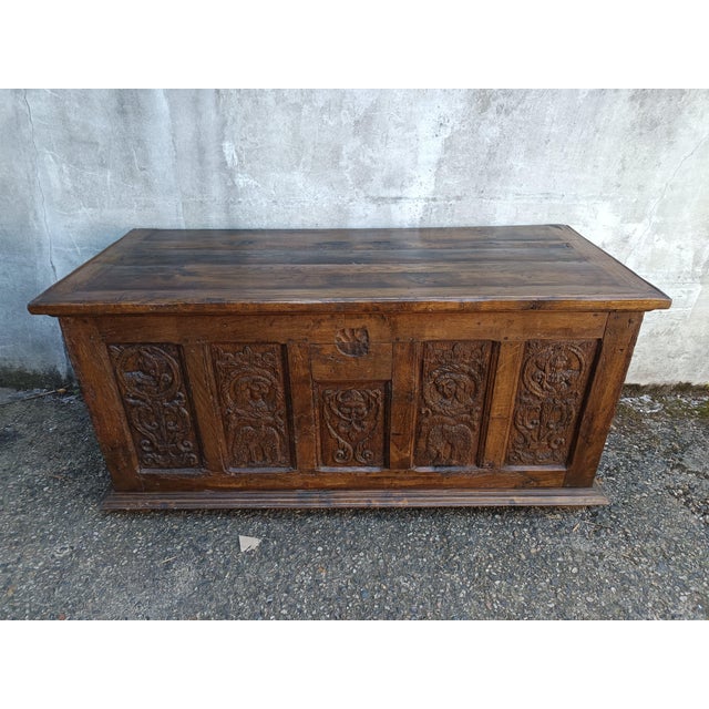 High Chest in Oak For Sale - Image 4 of 18