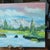 This S. LeRoy original oil on canvas river landscape painting is a signed, unframed piece of outsider art. Measuring 24...