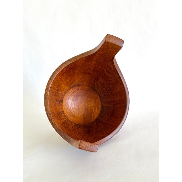1960s Early Dansk “Viking” Teak Bowl, Jens Quistgaard Design For Sale - Image 5 of 6