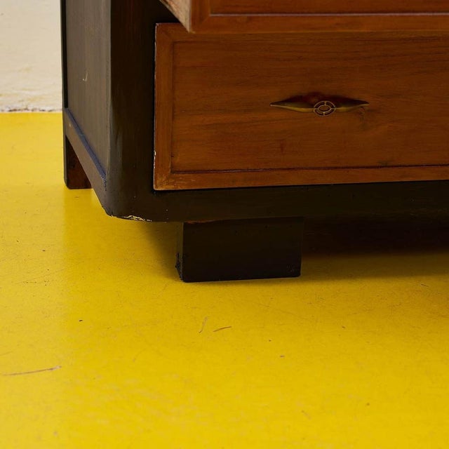 Brown Vintage Chest of Drawers with Inlays For Sale - Image 8 of 14