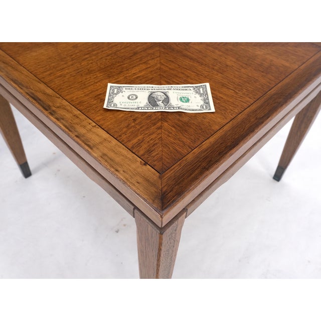 Adrian Pearsall Pair of Mid Century Modern Square Walnut Side End Tables Removable Legs MINT! For Sale - Image 4 of 12