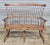 American Late 20th Century Windsor Arm Fan Back Bench Bench Made by Fredrick Duckloe in Pennsylvania For Sale - Image 3 of 8