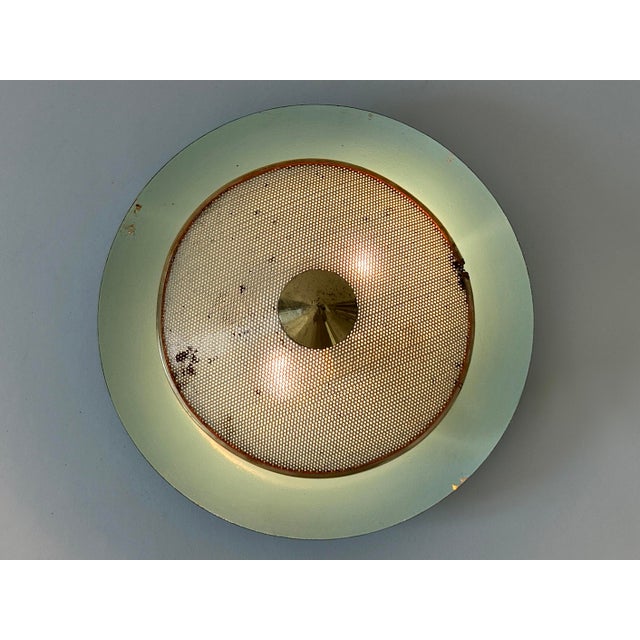 Gorgeous and highly decorative mid-century modern ceiling lamp or sconce. Designed and manufactured in germany, 1950s....