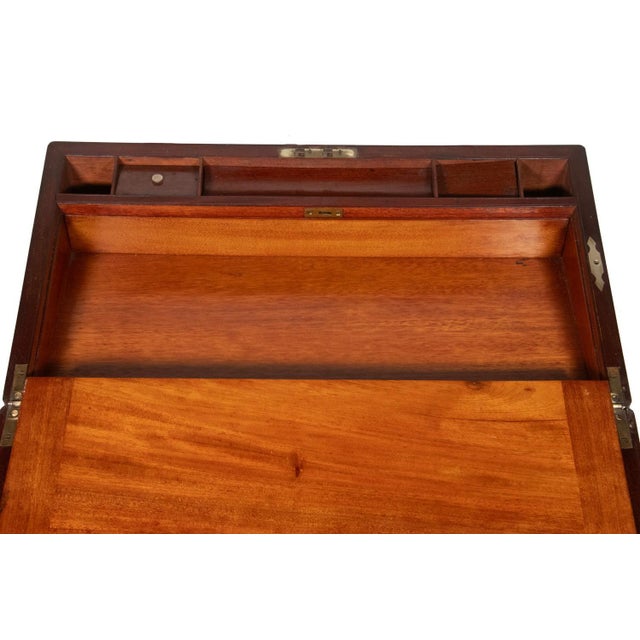 Victorian Teak and Brass Campaign Bookshelves, Army & Navy Store, "The Portable Library" For Sale In Philadelphia - Image 6 of 7