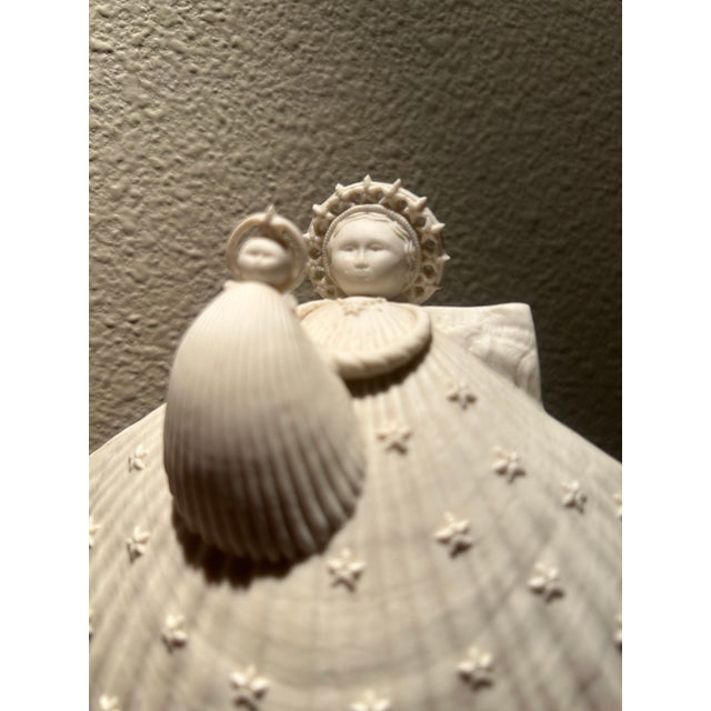 1990s Limited Edition "Madonna of the Heavens" Shell Sculpture - Madonna and Child Series, 1998 For Sale - Image 5 of 5