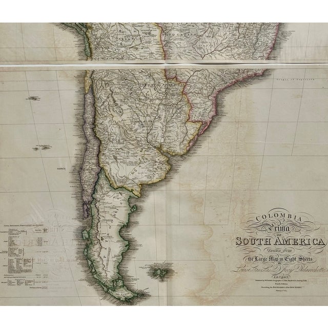 South America & Columbia Original Map by Faden 1823 For Sale - Image 4 of 5