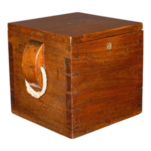 1880's Antique Walnut Storage Box