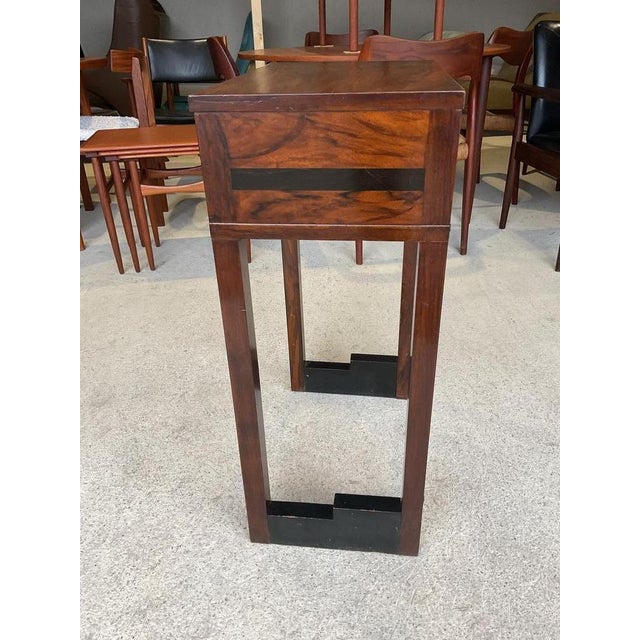 Art Deco Walnut Single Drawer Side Table by J.J Faulkner for Acme For Sale - Image 12 of 17