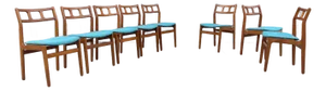 1970s Danish Modern Teak Dining Chairs- Set of 8