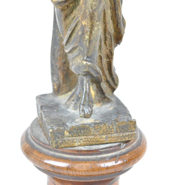 Metal Figure of Women, 19th Century, Bronzes, Set of 2 For Sale - Image 7 of 18