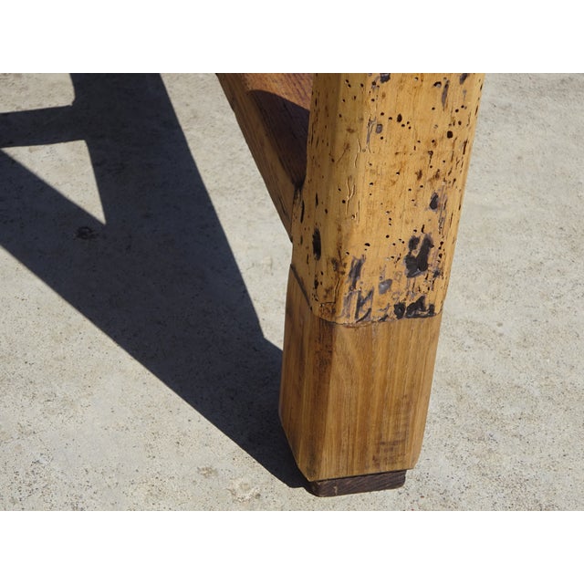 Antique Farm Oak Table, 1800s For Sale - Image 10 of 18