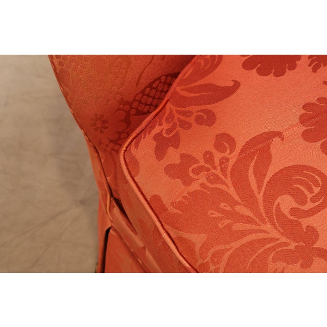 Hickory Chair Company Pair Of Custom Upholstered Silk Damask Sofas For Sale - Image 14 of 18