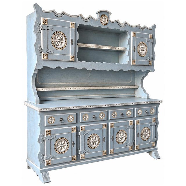 20th Century Lacquered and Decorated Sideboard, 1950s For Sale - Image 3 of 7