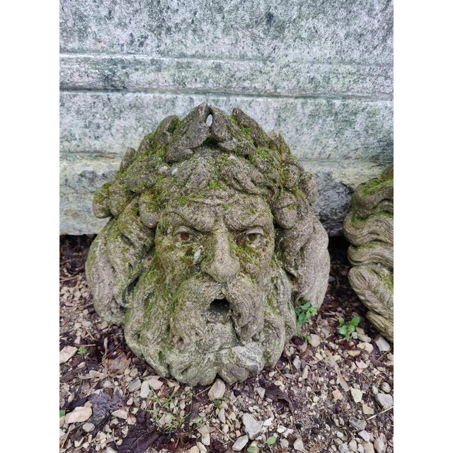 Stone Unknown, Masks, Venice, 19th Century, Vicenza Stone, Set of 4 For Sale - Image 7 of 9