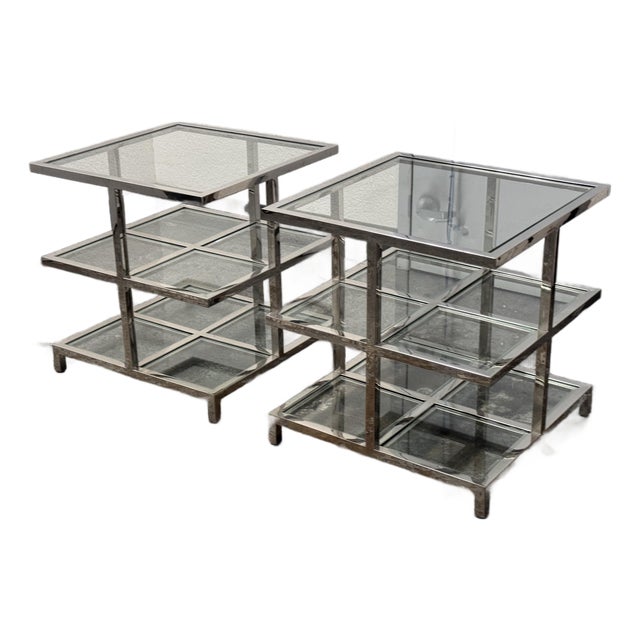 Williams-Sonoma Tribeca Side Tables, Pair For Sale