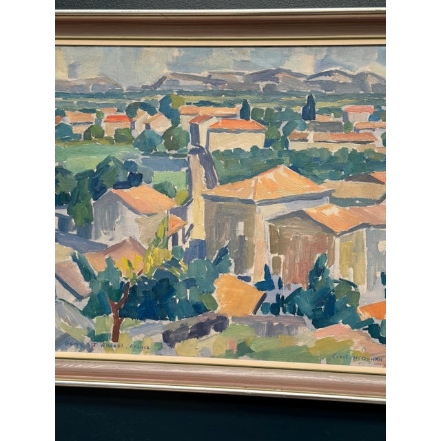 Evert H. Duhan, Bourg St Andeol, 1947, Oil on Canvas, Framed For Sale - Image 4 of 10
