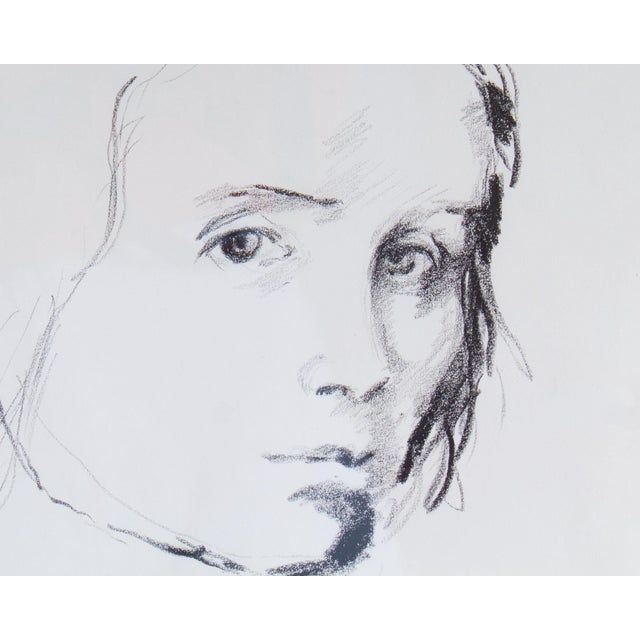 Portraiture Charcoal Portrait Drawing by James L. Bruch For Sale - Image 3 of 7