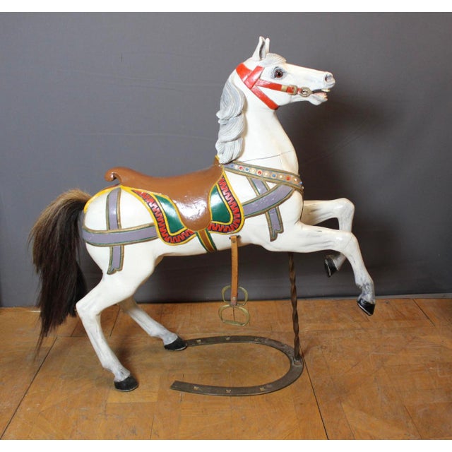 German Artist, Carving Carousel Horse, 1900, Wood For Sale - Image 9 of 17